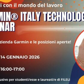 Webinar con Garmin® Italy Technologies per laureati in Lingue